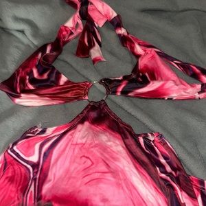 Honey Bum Pink marble dress